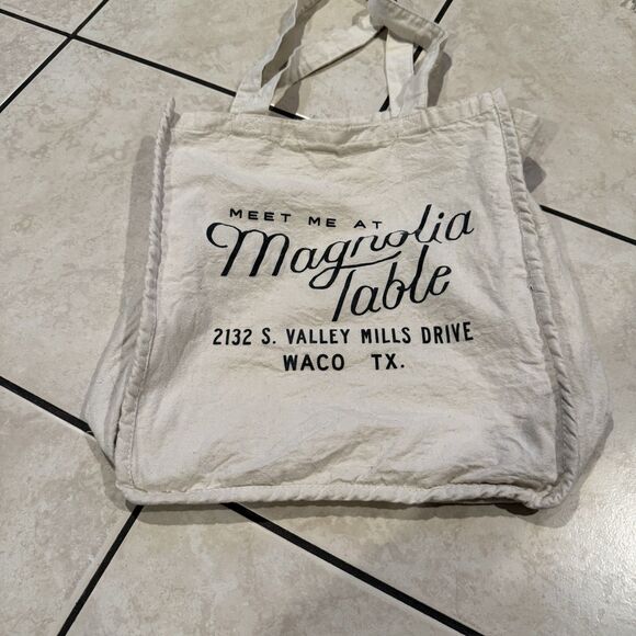 MAGNOLIA Table TOTE BAG Canvas JoAnna Gaines TX Original - Picture 1 of 3